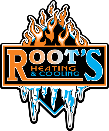 Company logo for Root's Heating & Cooling, an HVAC company in Millington, MI.
