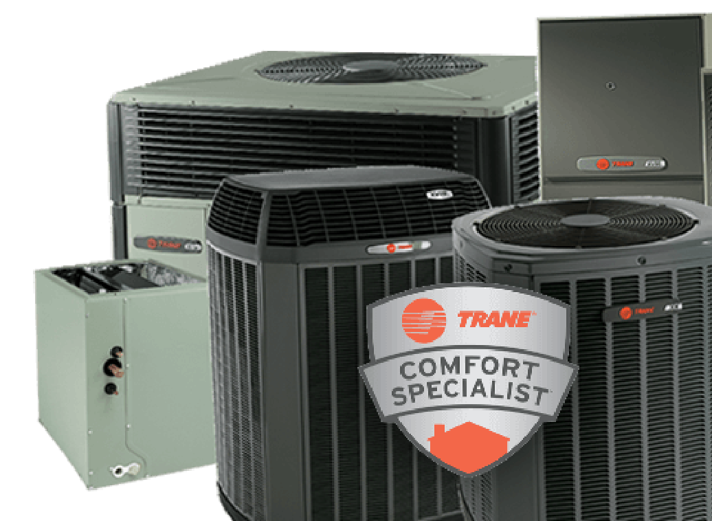 Family of Trane Products including AC units, furnaces, etc.